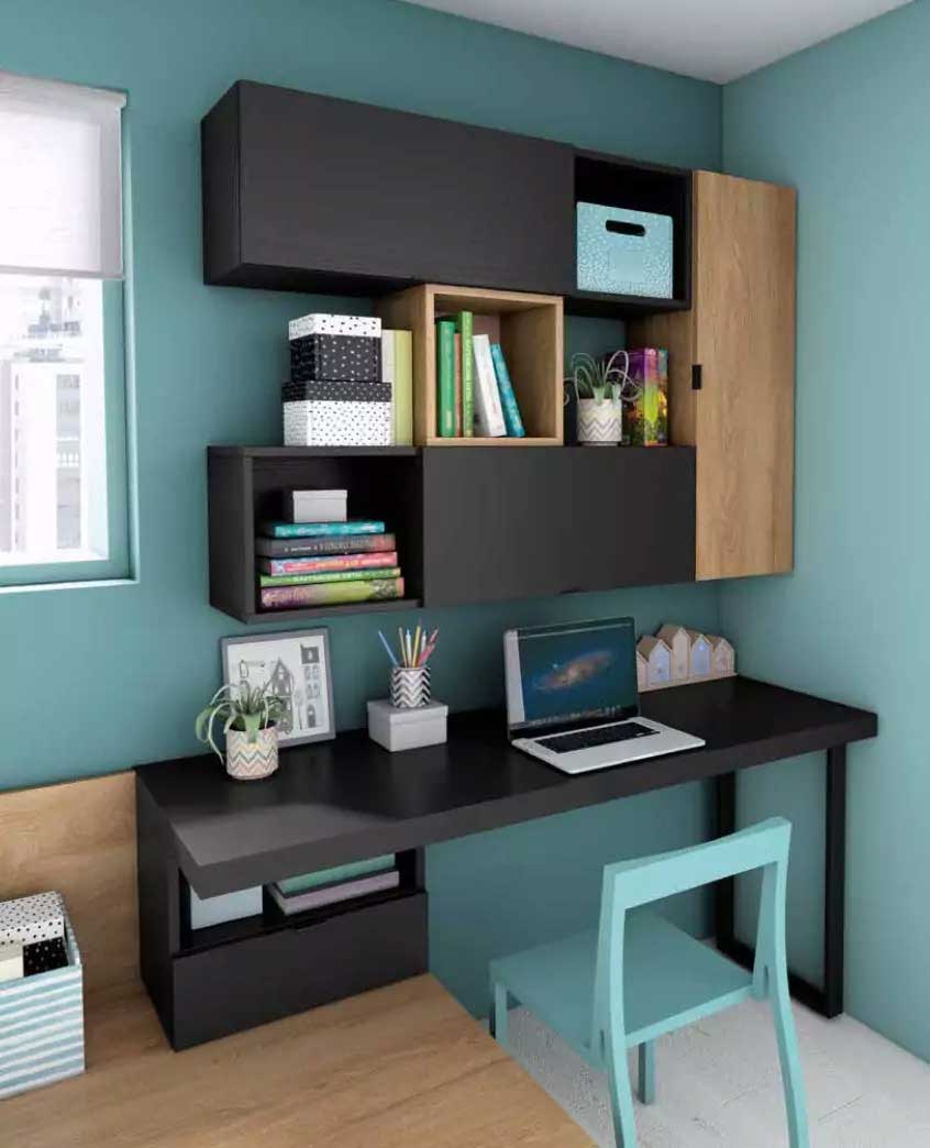 dormitorio-juvenil-zona-estudio Zona de estudio en dormitorio juvenil