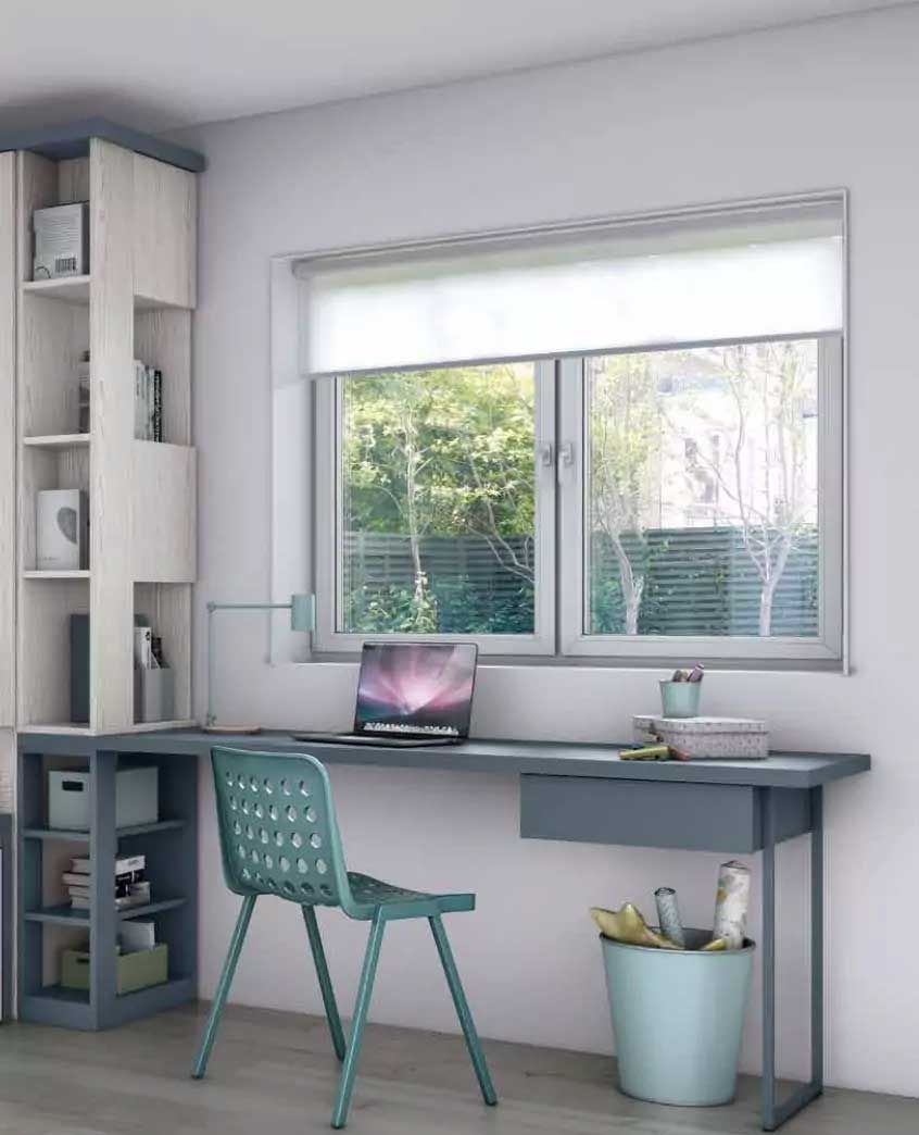 dormitorio-juvenil-zona-estudio2 Zona de estudio en dormitorio juvenil