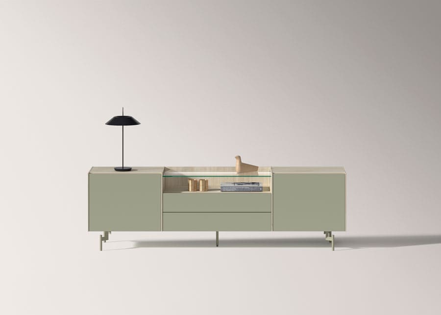 Madrid Hogar. Aparador madera vered salvia.