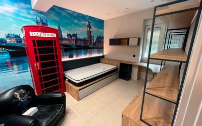 El nuevo dormitorio juvenil de Álvaro: más espacio, más estilo, más Londres