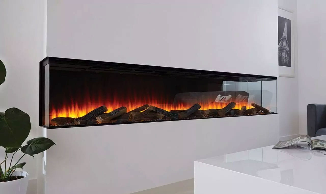 Chimenea eléctrica estilo moderno