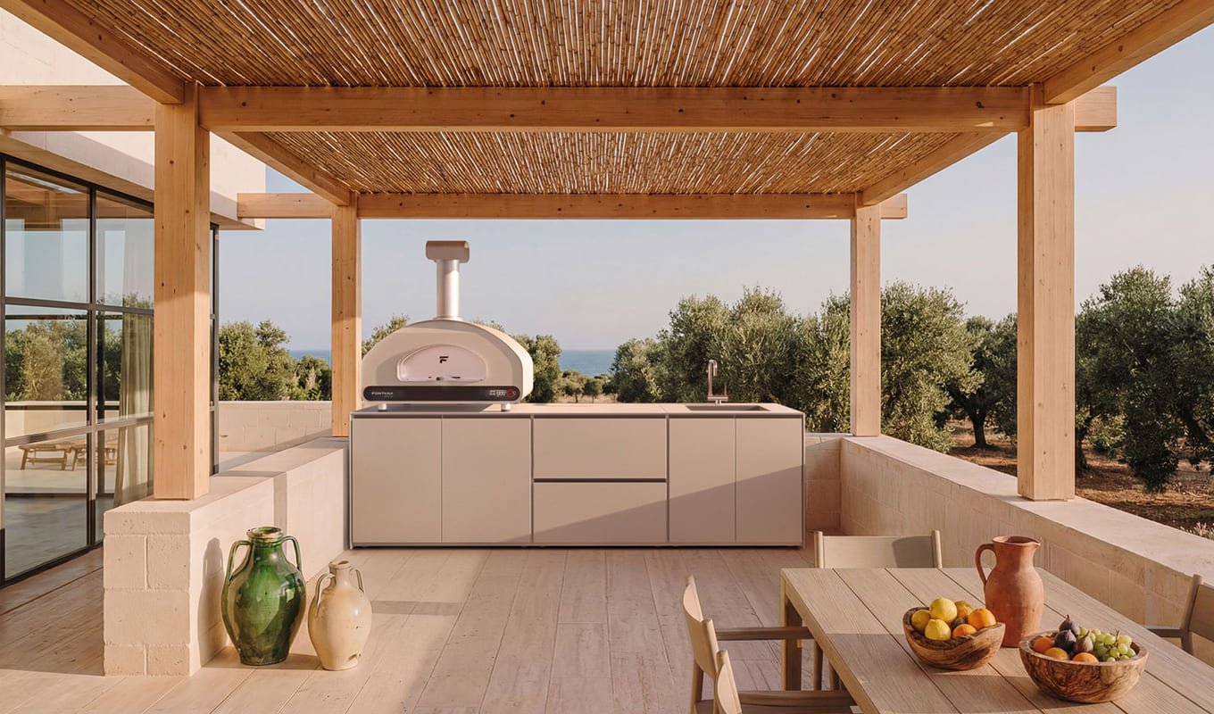 Muebles de exterior. cucina_lineare_ambientata Muebles de exterior. cucina_lineare_ambientata